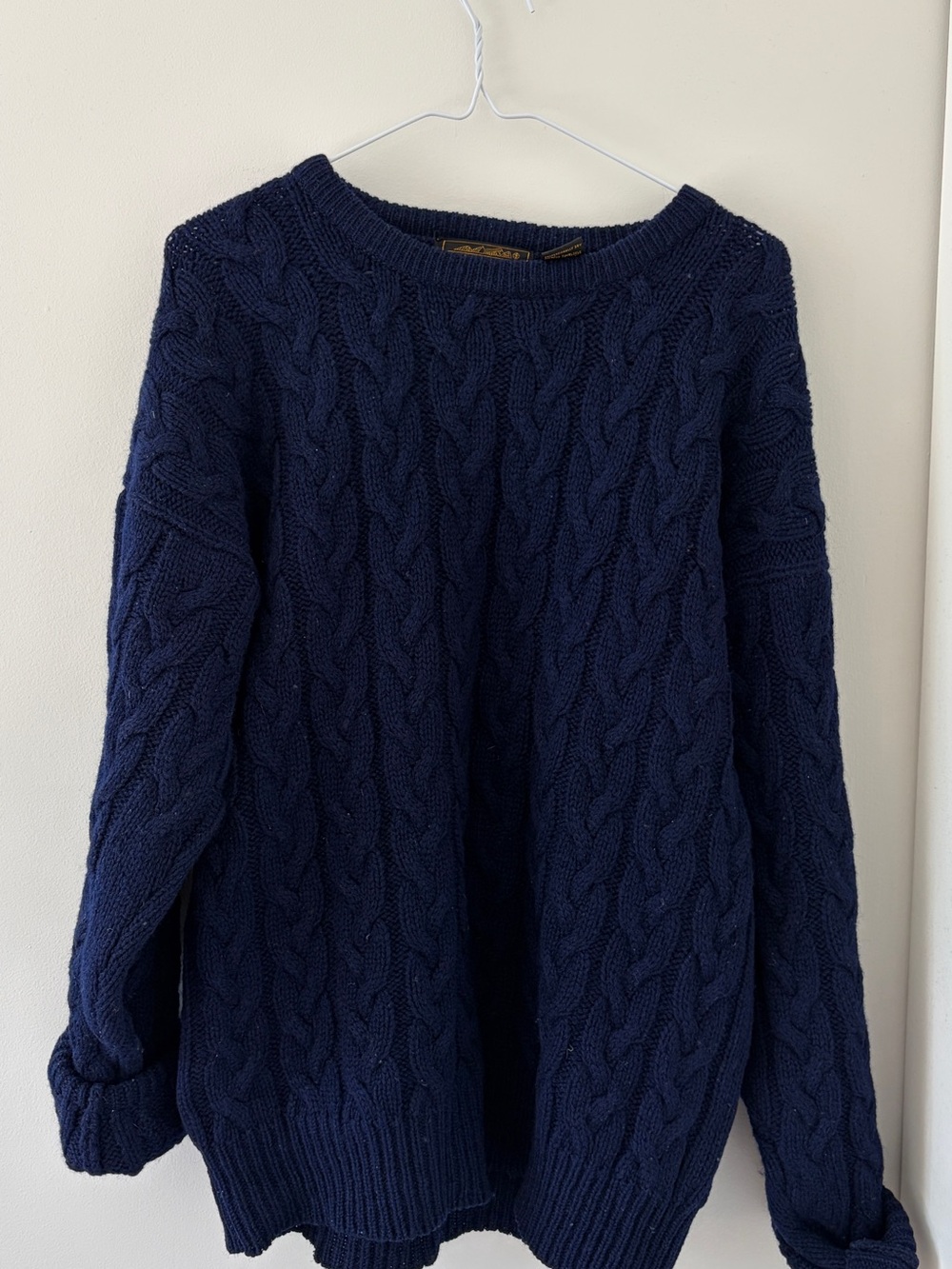 Eddie Bauer Wool Cable Knit Sweater